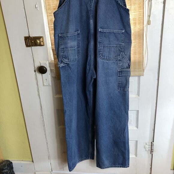 VTG Carhartt R07 DST Denim Overalls Bib Mens Size 40x30 Workwear Chore Gorpcore - Picture 6 of 13